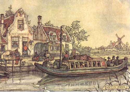 De trekschuit, toen en nu